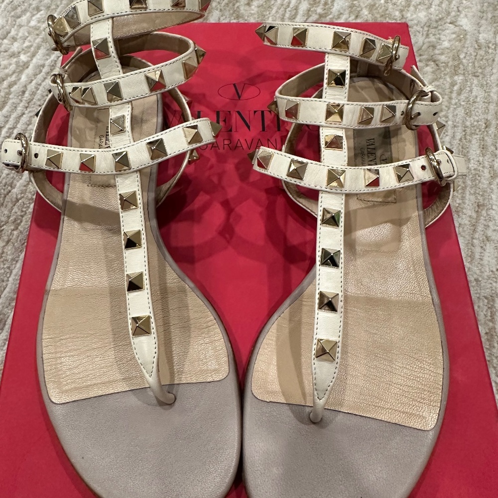 Valentino Garavani Rockstudded Gladiator Sandals